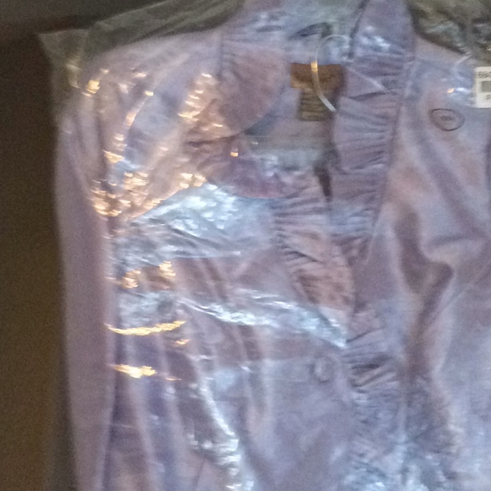 2 piece suit lavender in color size 16 brand new